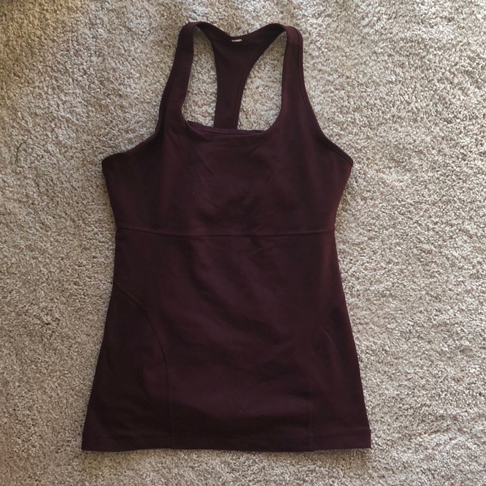 LAST CALL Lululemon Maroon Racerback Tank